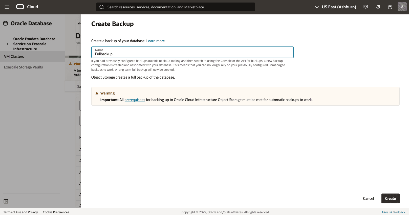 A screenshot of the Manual Backup process. A screenshot of the Manual Backup process.