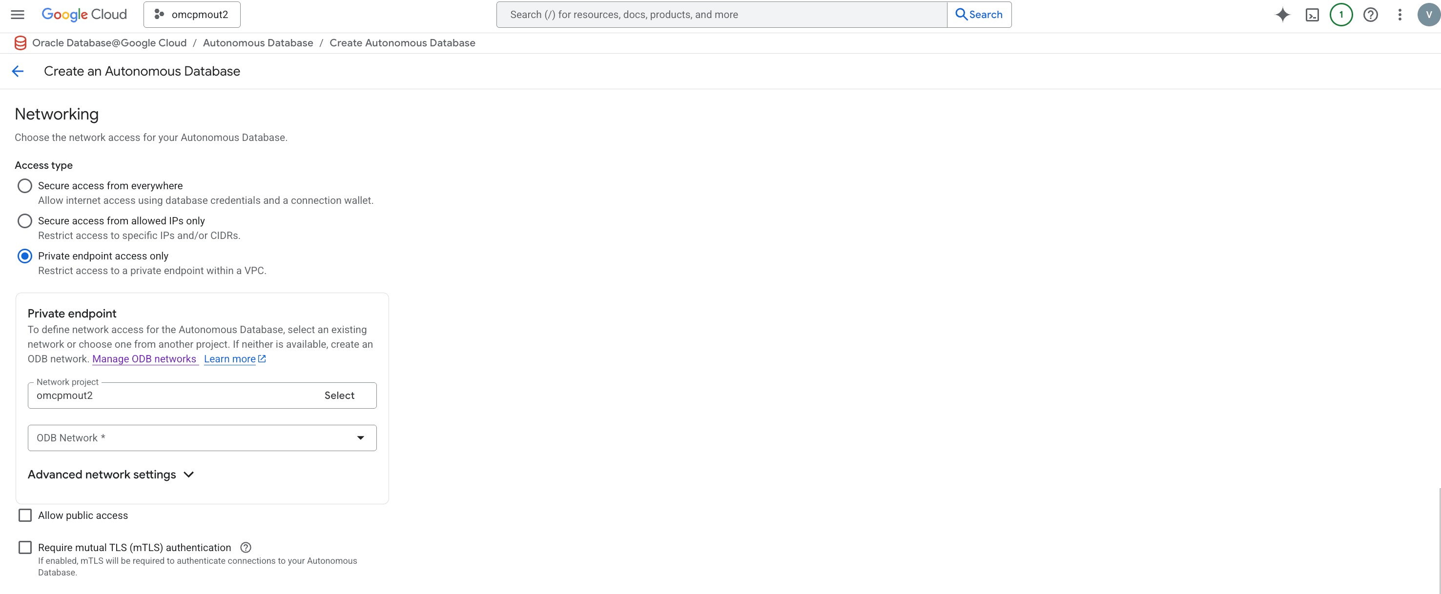 A screenshot of additional Autonomous Database creation details. A screenshot of additional Autonomous Database creation details.