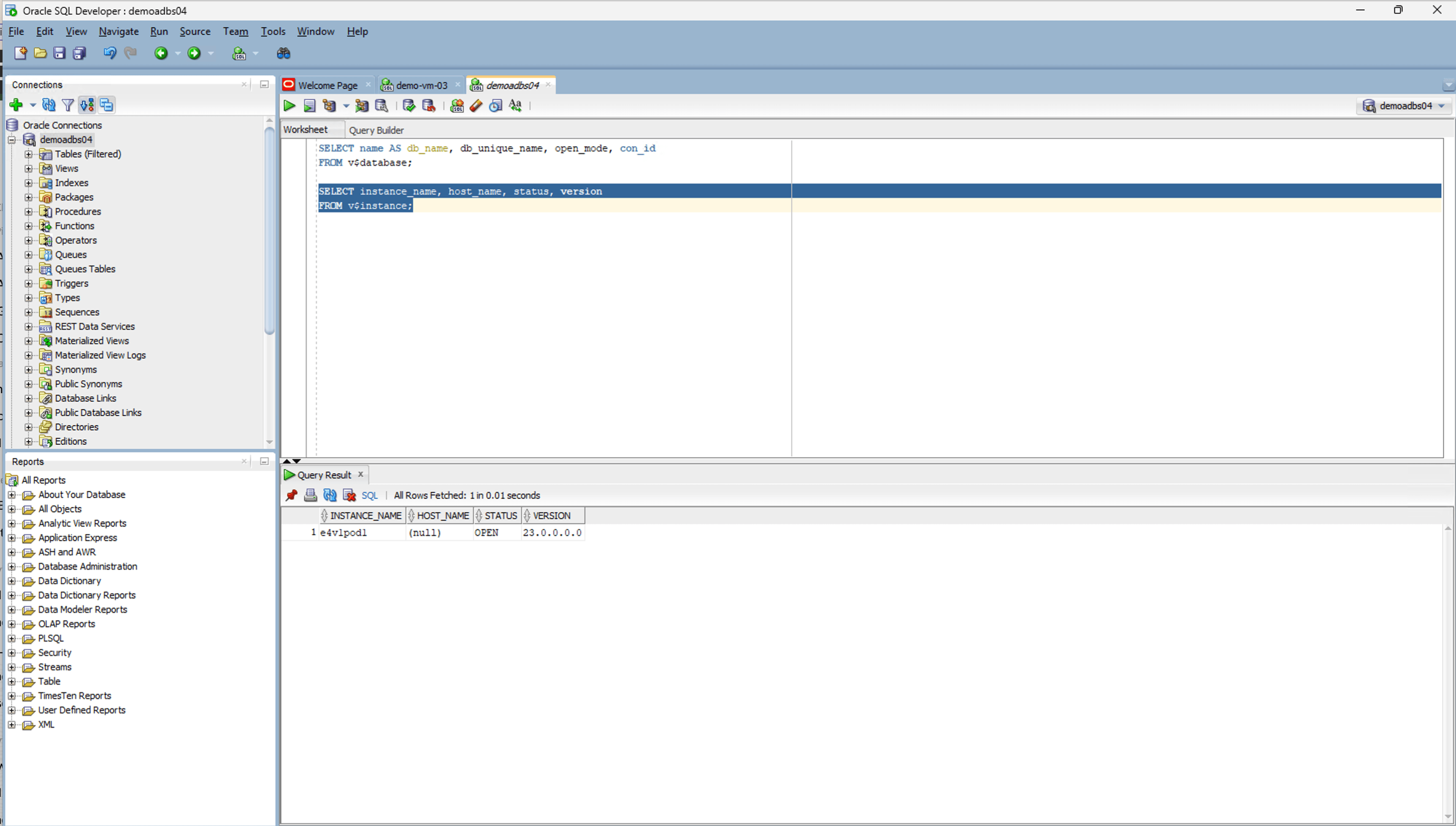 This screenshot shows how to configure SQL Developer.