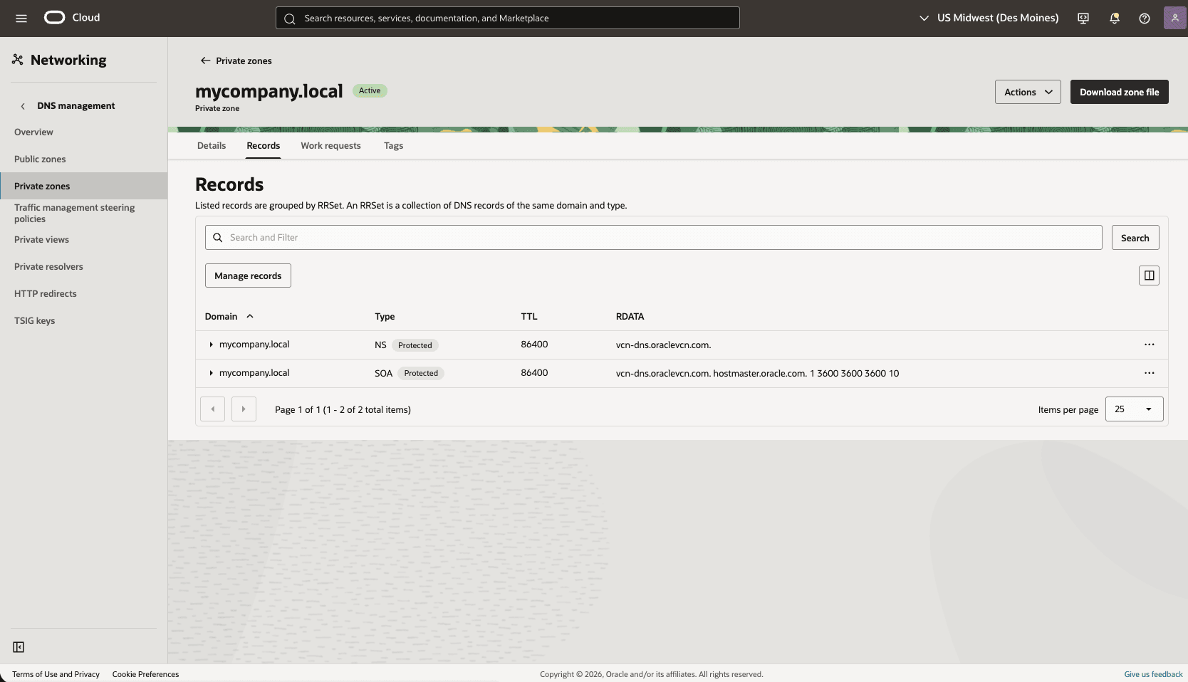 This screenshot shows how to create records.