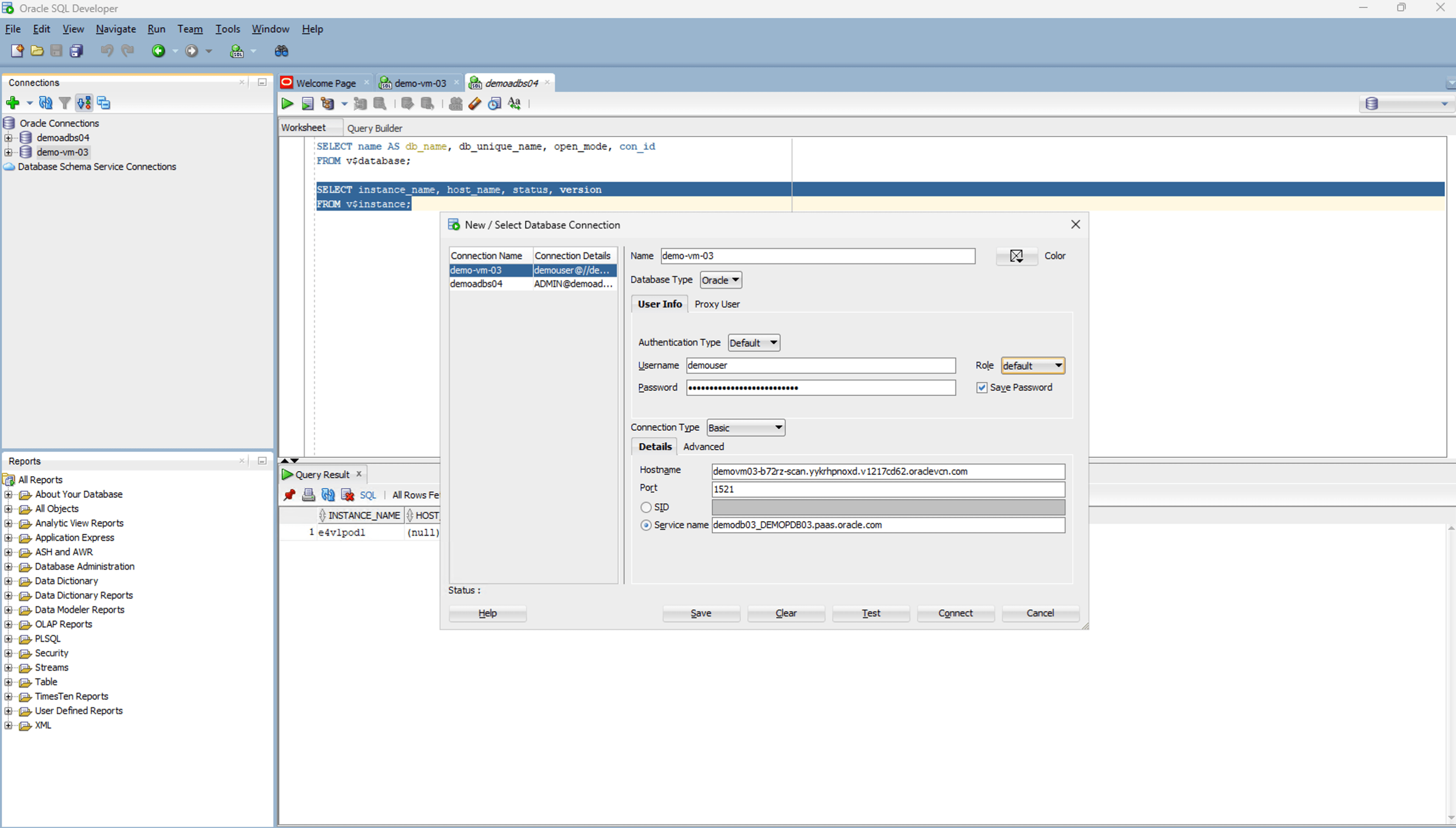 This screenshot shows how to configure SQL Developer.