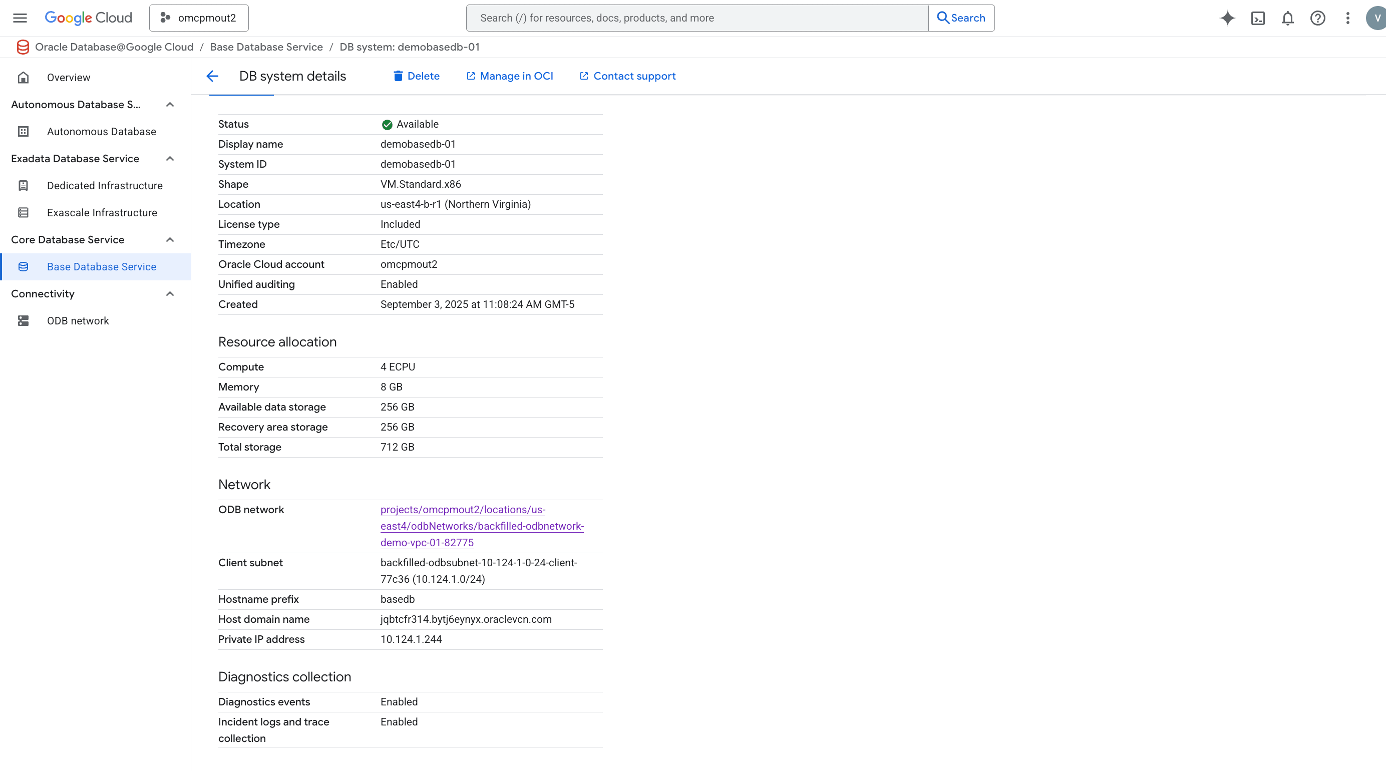 A screenshot showing the delete Base Database process.