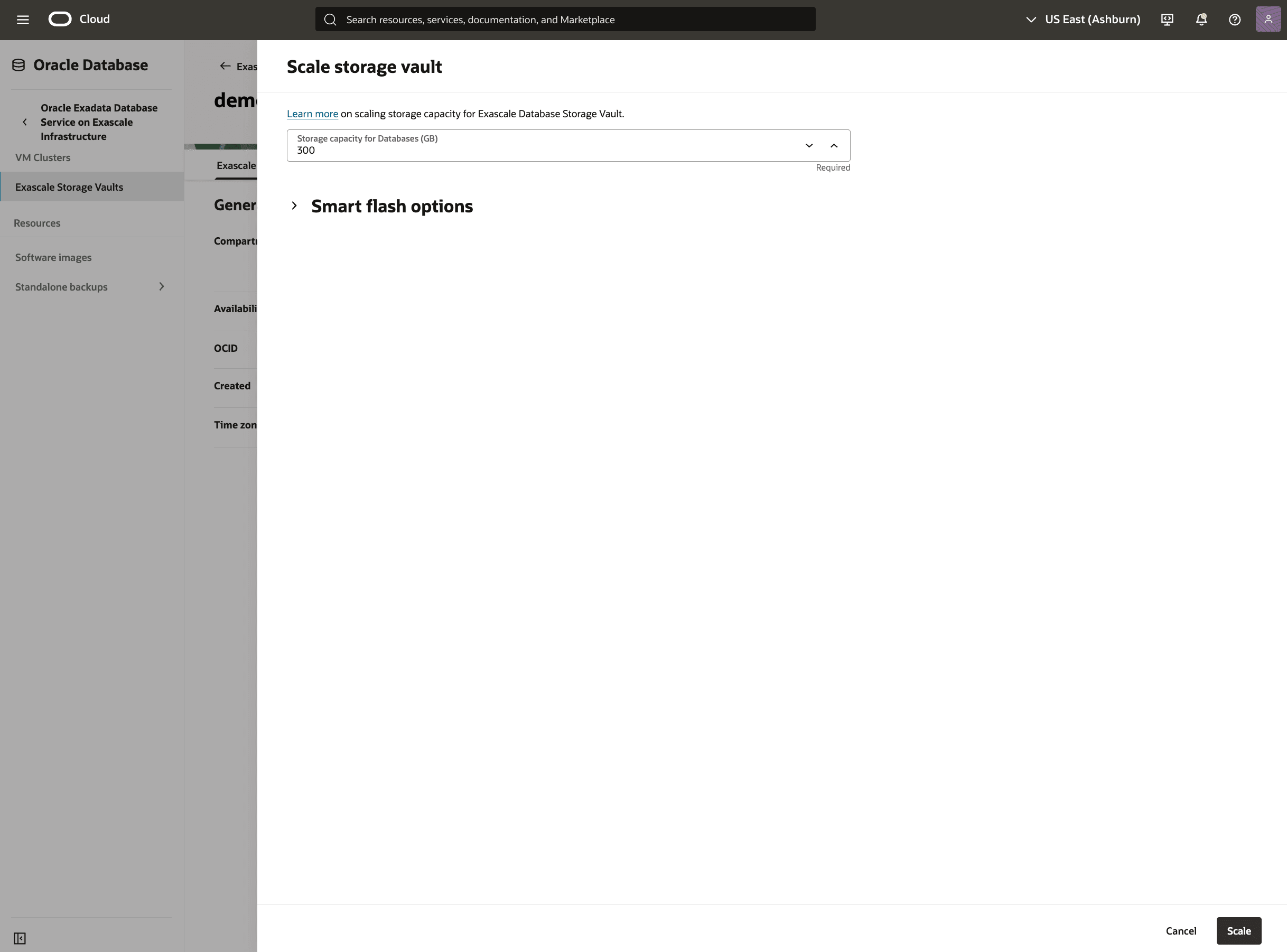 A screenshot of modifying the Storage Vault process. A screenshot of modifying the Storage Vault process.