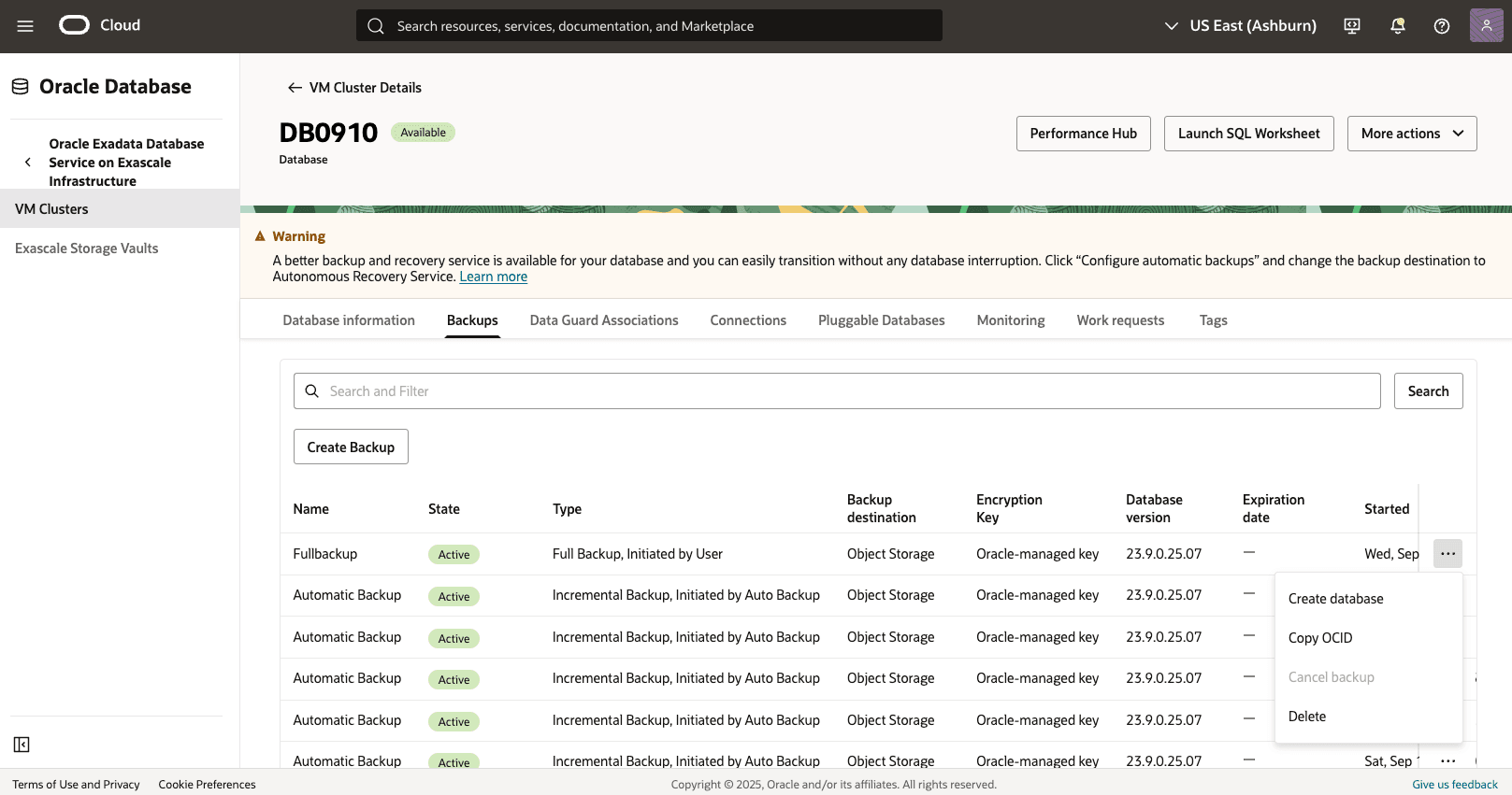 A screenshot of Restore from Automatic or Standalone Backup. A screenshot of Restore from Automatic or Standalone Backup.