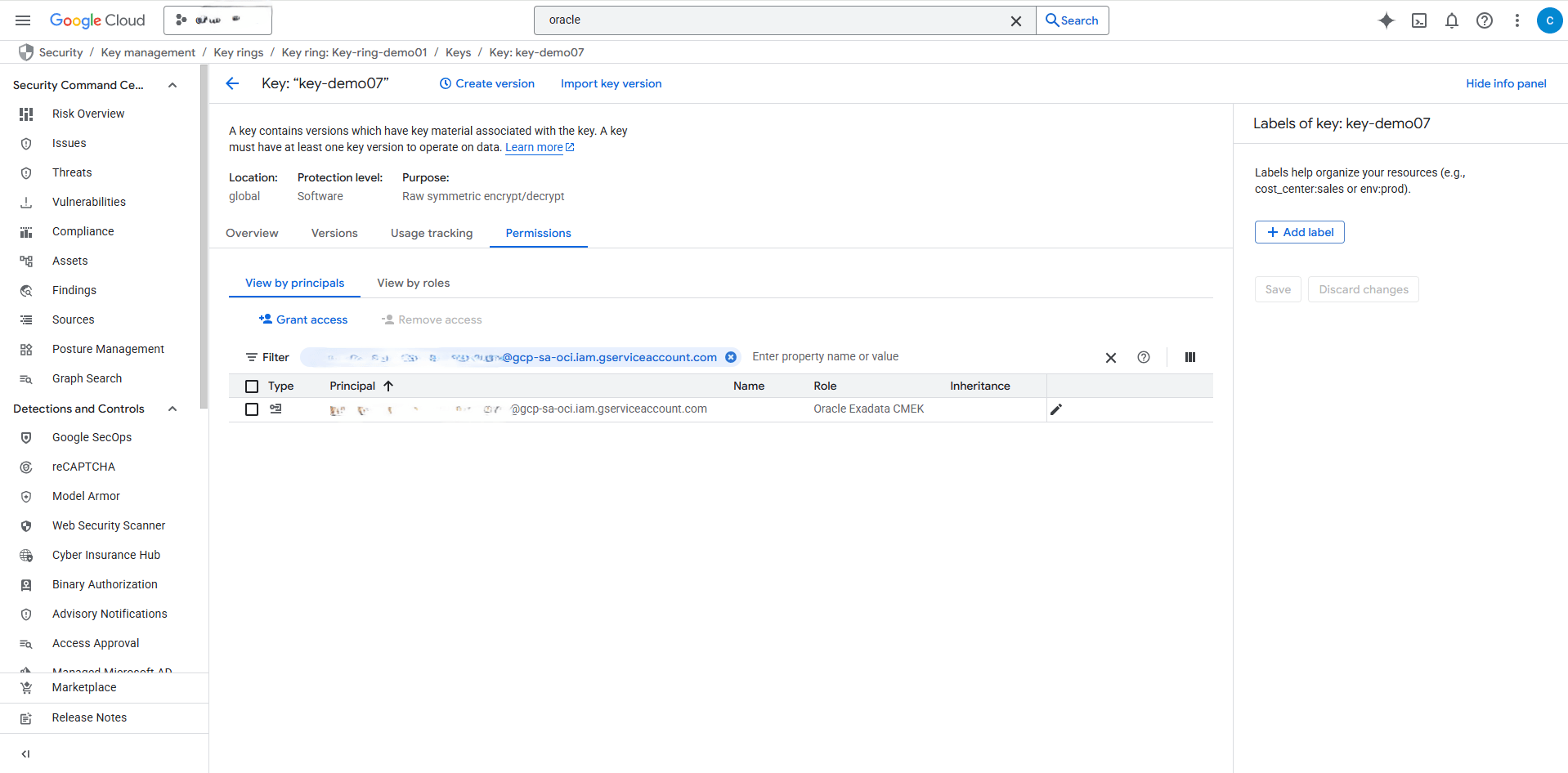 This screenshot shows how to assign roles.