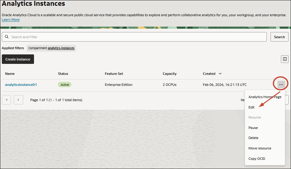 Description of console-oac-update.jpg follows