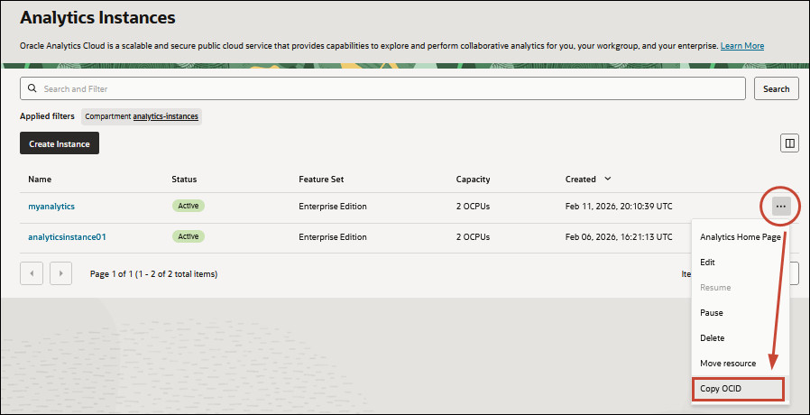 Description of console_oac_ocid.jpg follows