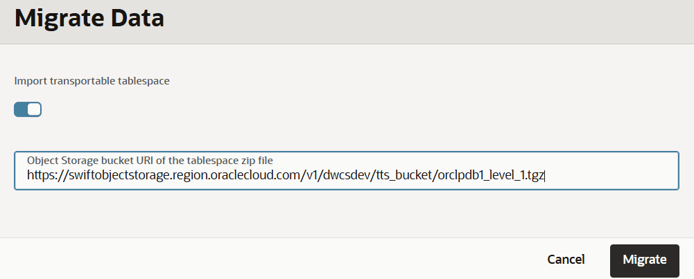 Description of adb_transportable_tablespaces_level1_restore.png follows