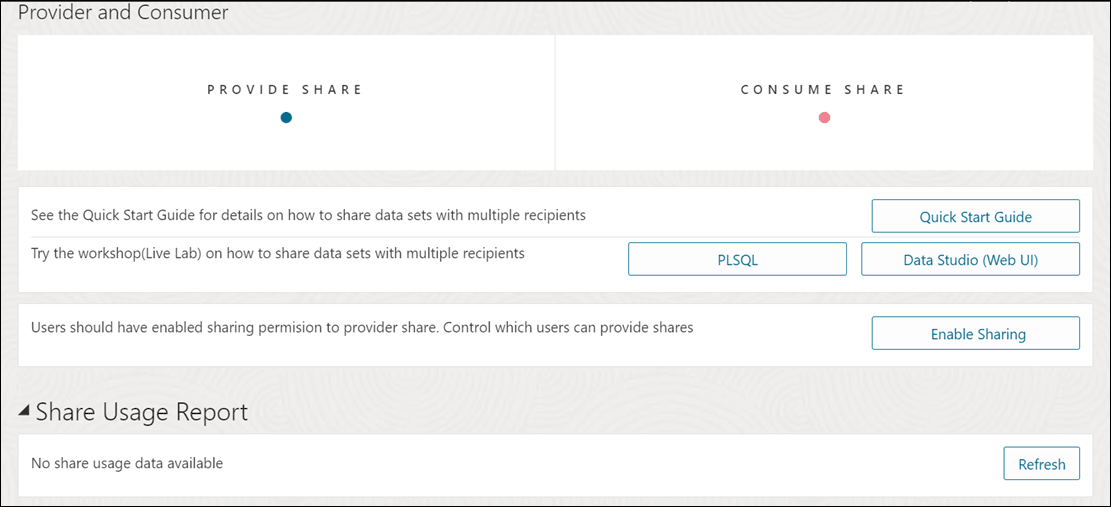 Description of data-share-home-page.png follows Description of data-share-home-page.png follows