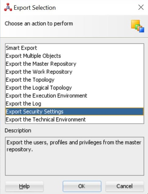 Description of odi-export-securitysettings.png follows