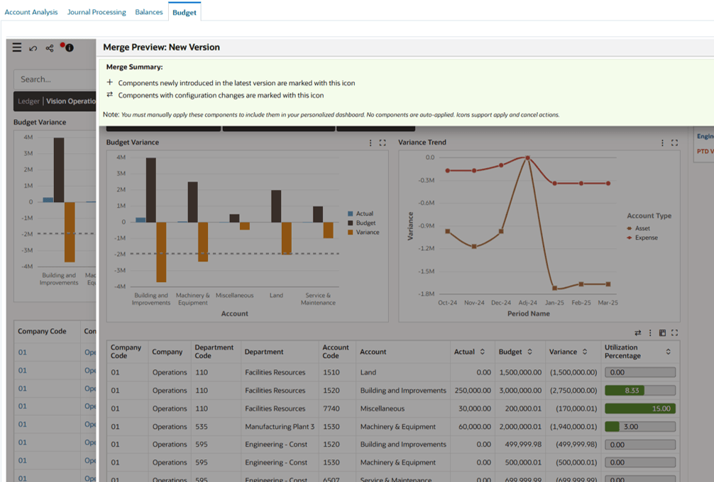 Merge Preview Window describing the new icons and their meaning
