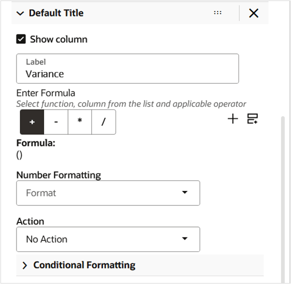Default Title and Label