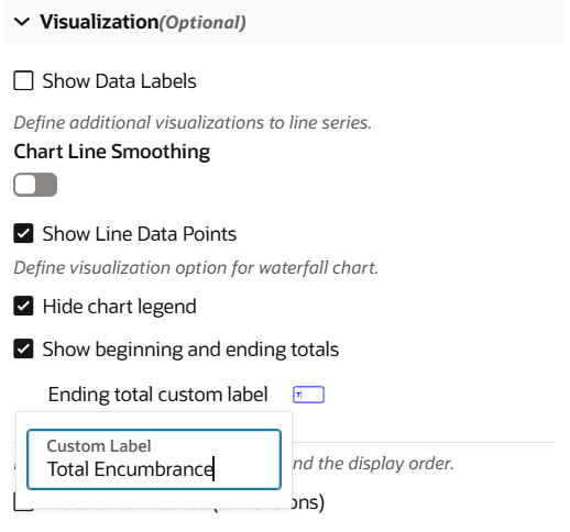 Visualization Configuration Options