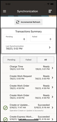 Incremental Refresh for Disconnected (Offline) Mode