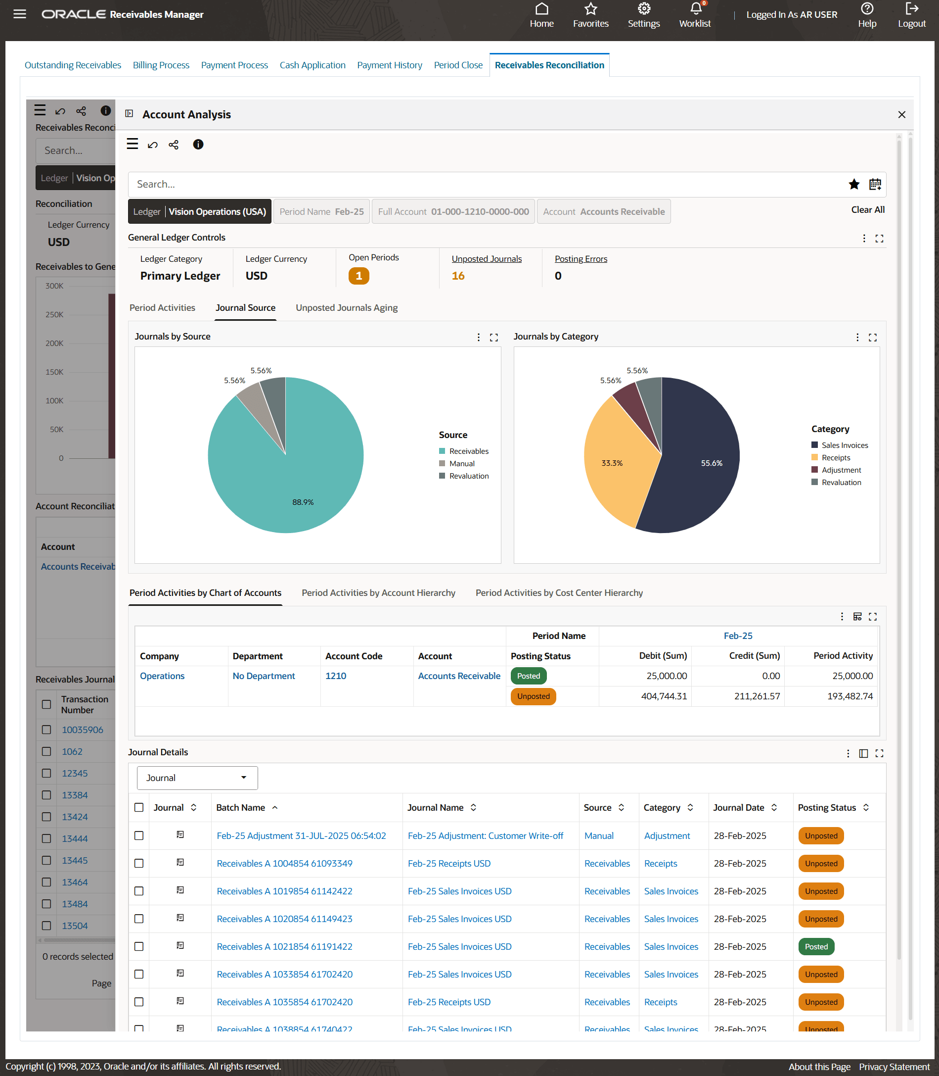 Drill into Account Analysis Dashboard
