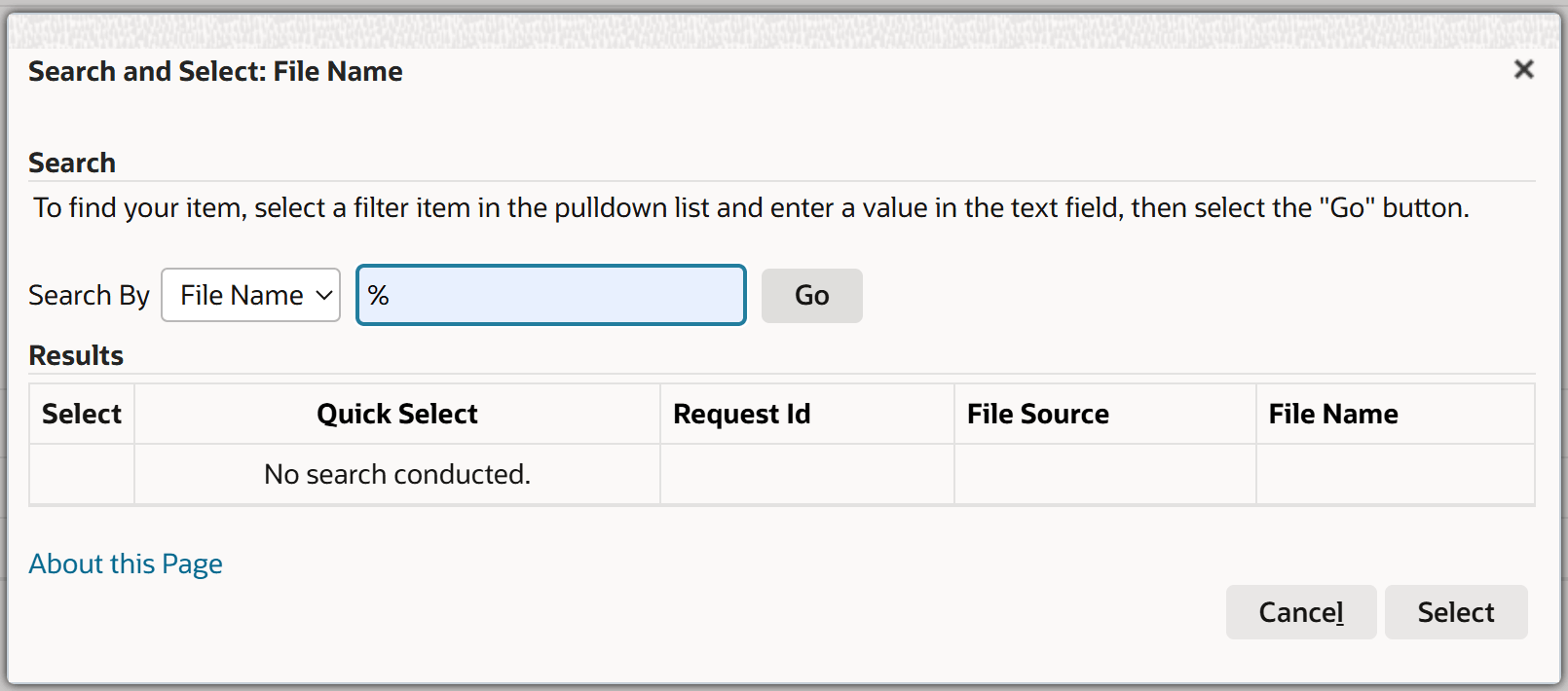 Manage Benefits Files > Search for and select files to download