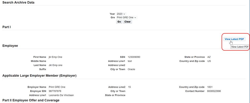 Search Archive Data