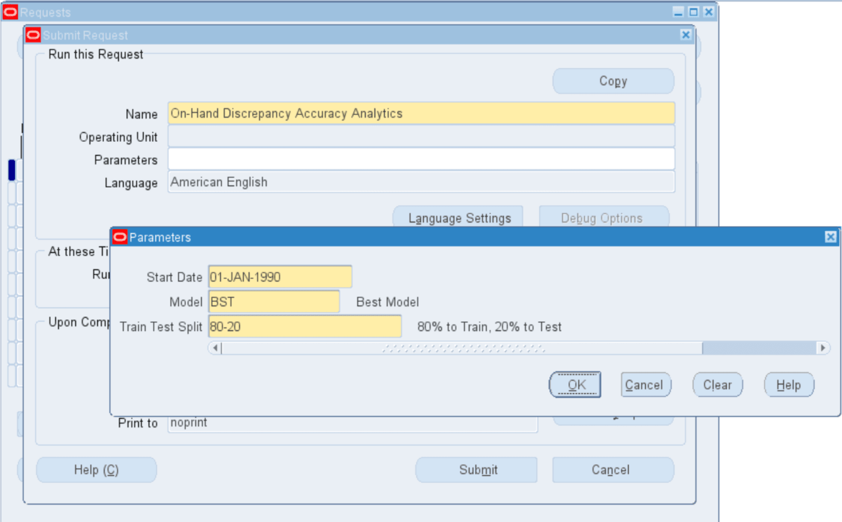 Run On-hand Discrepancy Accuracy Analytics Program