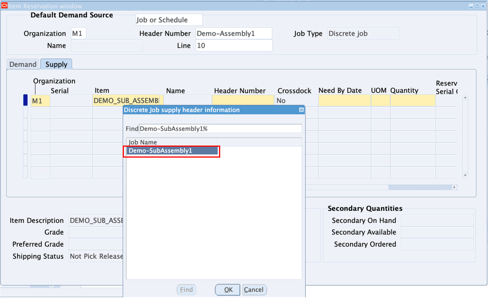 Search for Discrete Jobs as Supply