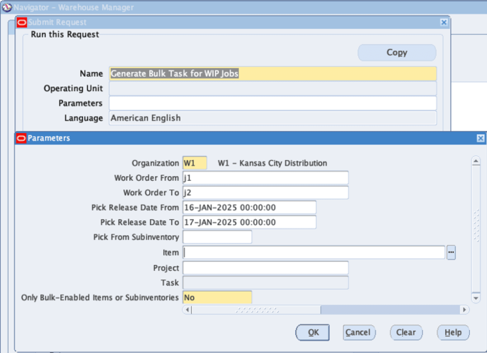 Generate Bulk Tasks for WIP Jobs