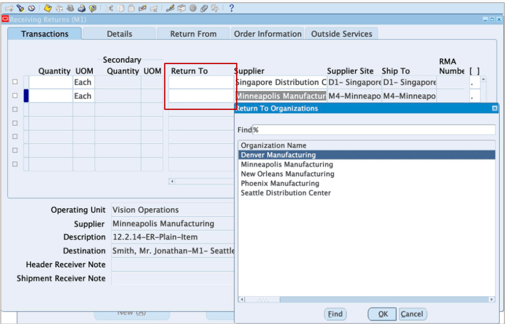 ISO Return to a Different Organization