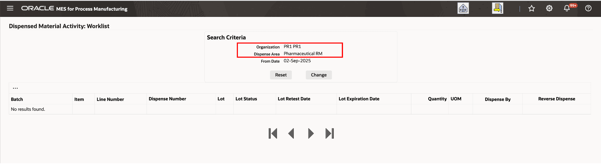 Touchscreen with Pre-populated Organization