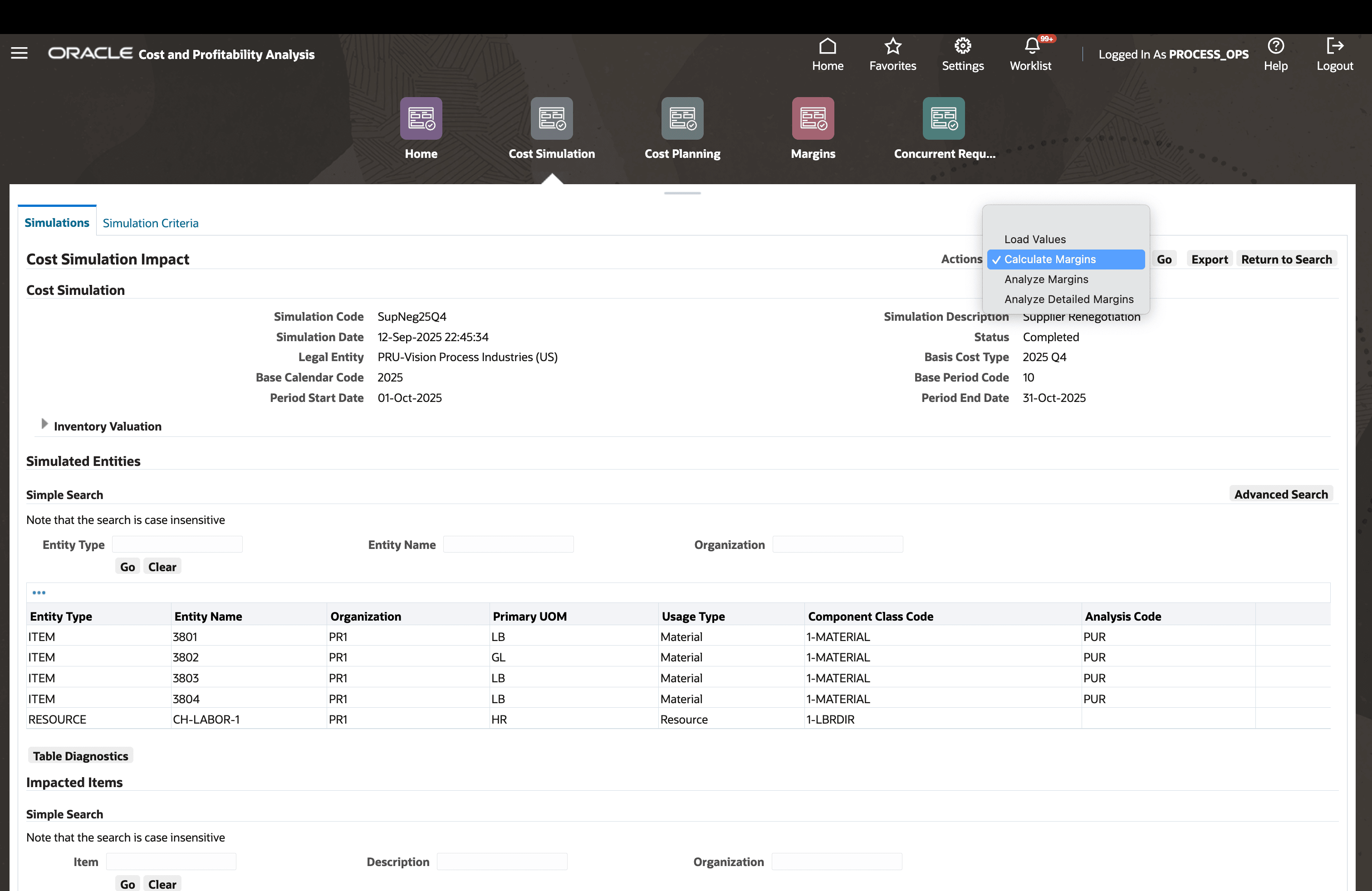 Review Impact to Gross Margin