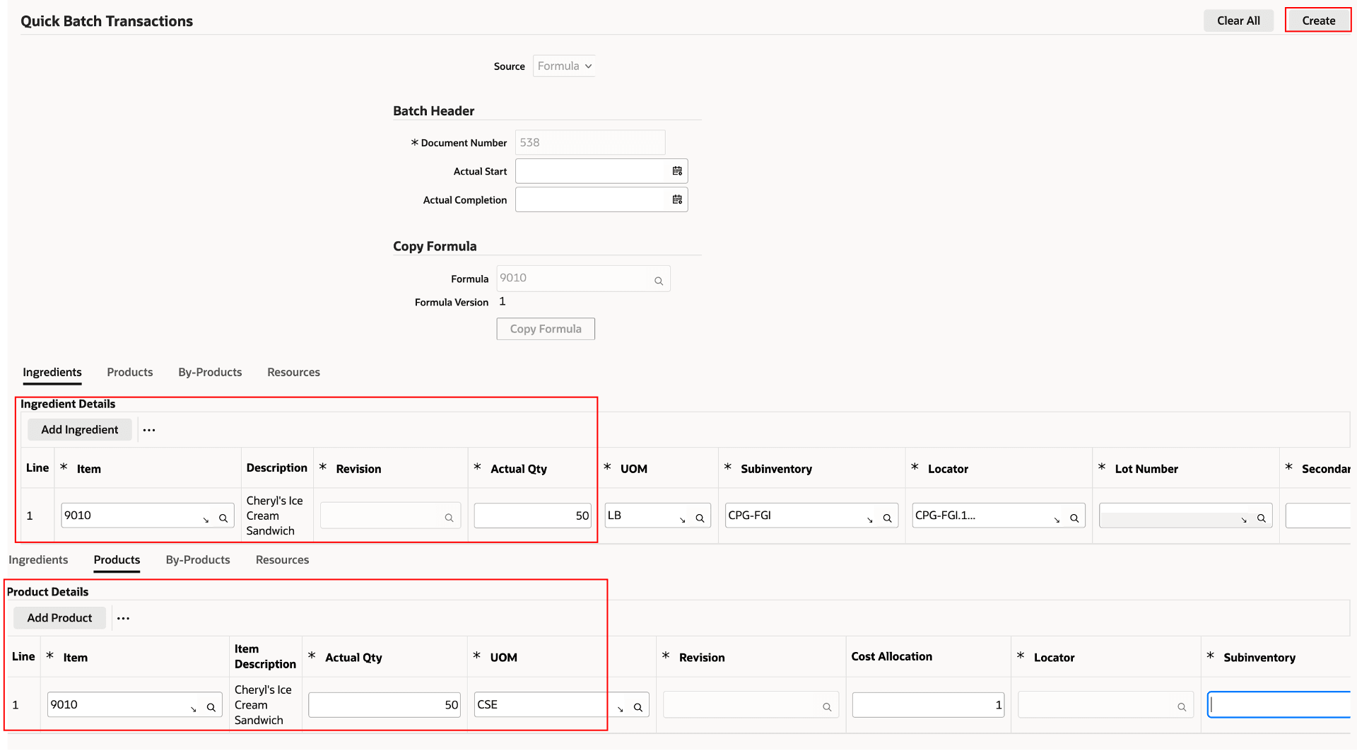 Quick Batch Creation Using Formula