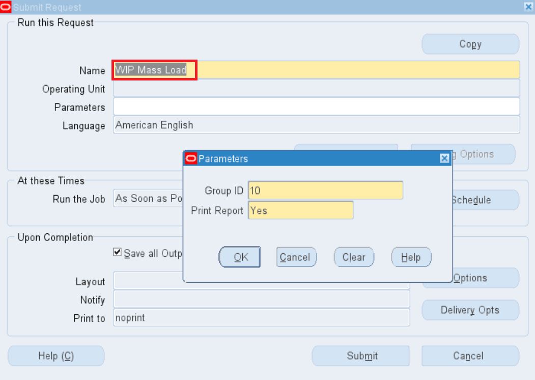 WIP Mass Load concurrent program