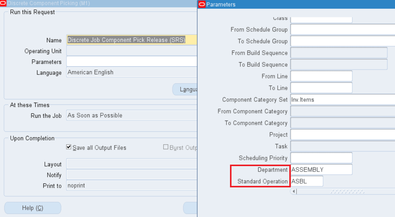 Component Pick Release (SRS)