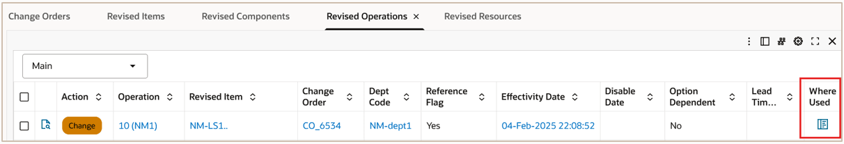 Revised Operations