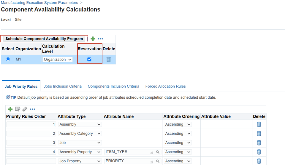 Run the Component Availability Program