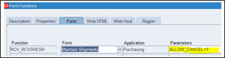 Inventory setup to enable Cancel Shipment flow
