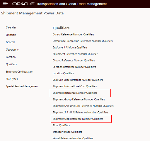 Shipment Management Power Data