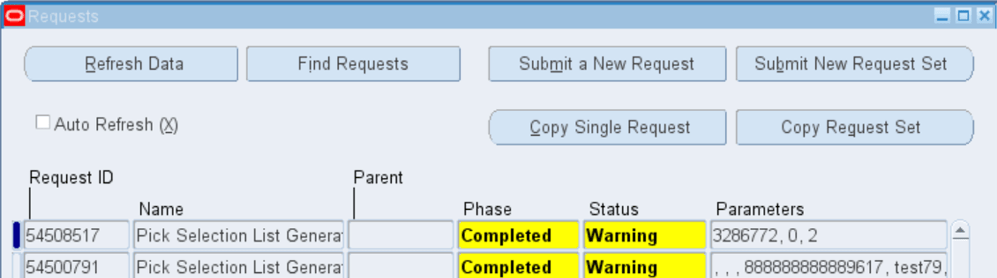 New Status of Warning for Completed Requests