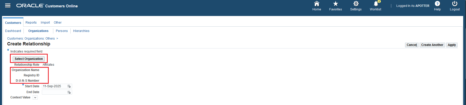 Organization to Organization Relationship