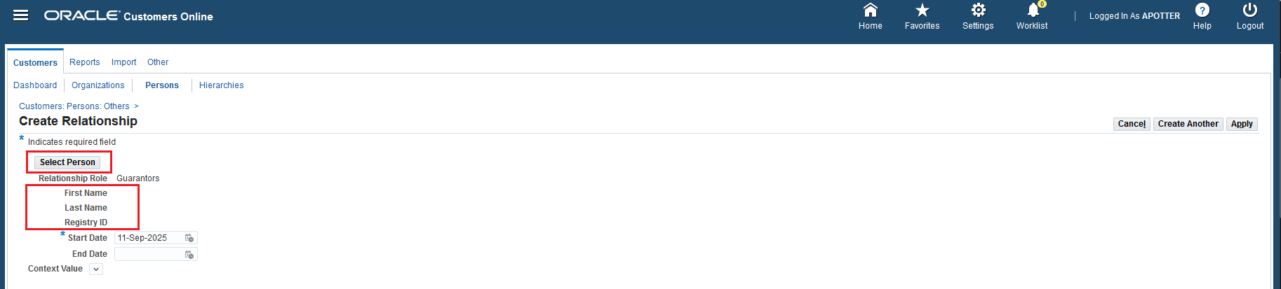 Person to Person Relationship