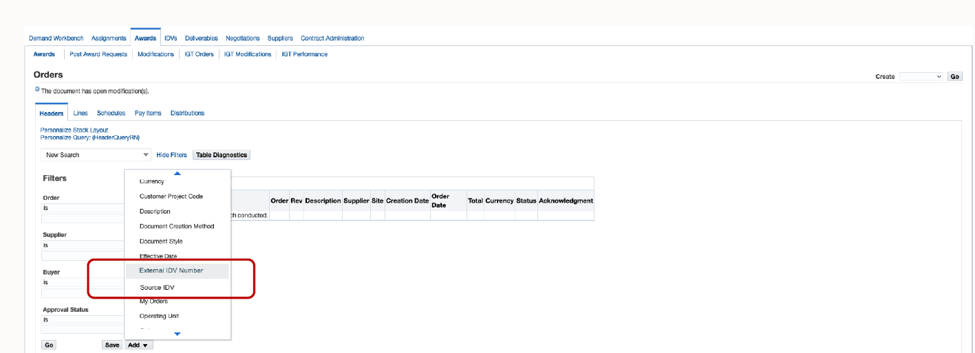 IDV Search