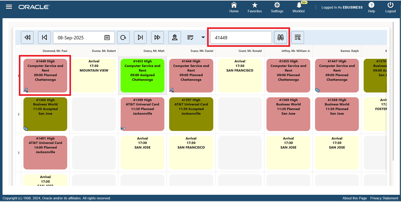 Planboard Search Task Icon