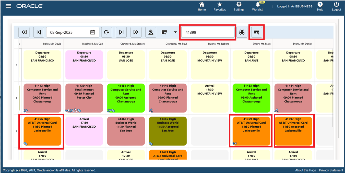 Planboard Same SIte Task option