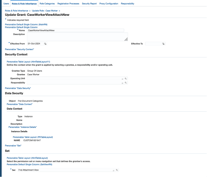 Update Grant Case Worker