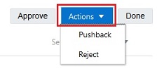 Actions dropdown