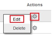 Actions Edit Actions Edit