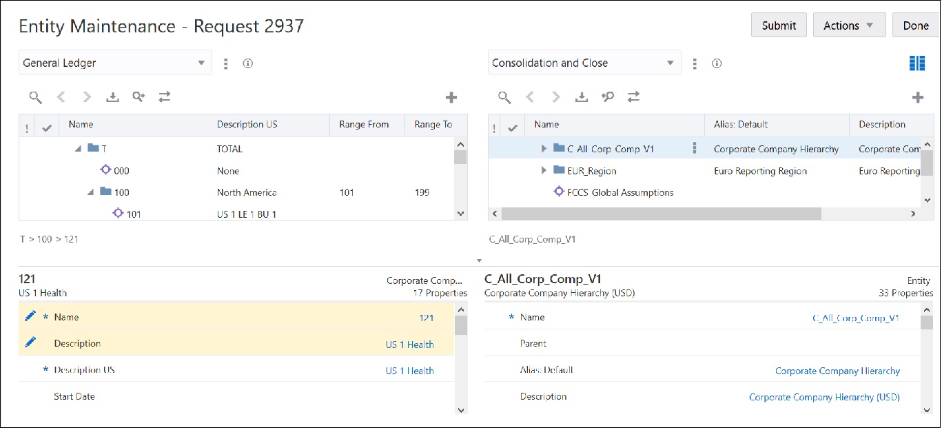Compare Viewpoint screen