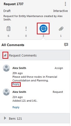 Request Comments reply