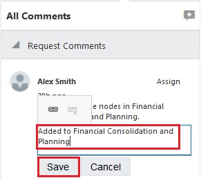 Reply to the request comments