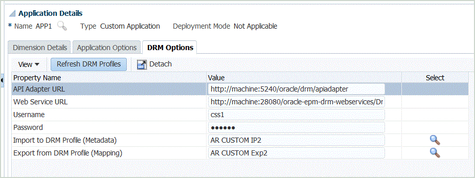 Image shows DRM options tab.