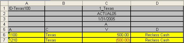 The image shows a Microsoft Excel journal template as described in the text preceding and following the image.