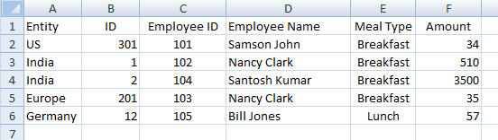 example of a .csv file