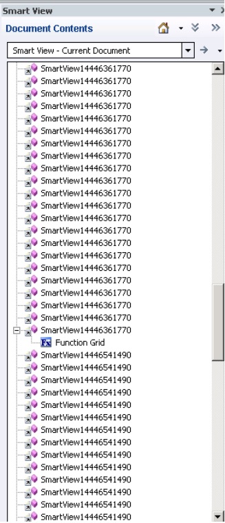 Document Contents pane showing a long list of duplicate queries.